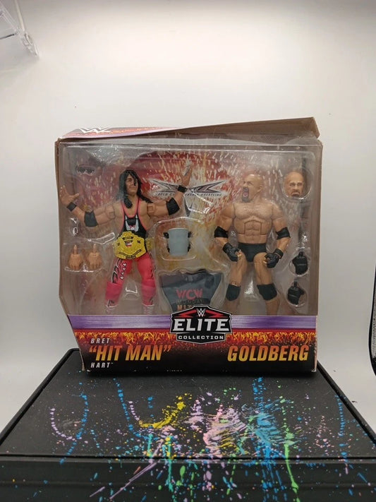 WWE Elite Bret Hart And Goldberg Wcw