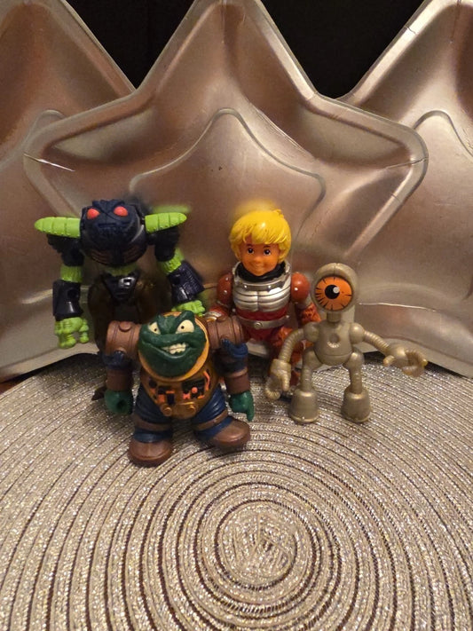 90s Bucky O'hare Figures Lot Of 4 Blinky Air Marshal Toadborg Willly Du Witt