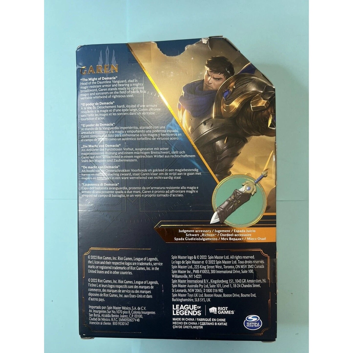 League of Legends Official Garen Premium Collectible - Over 6'' Action Figure