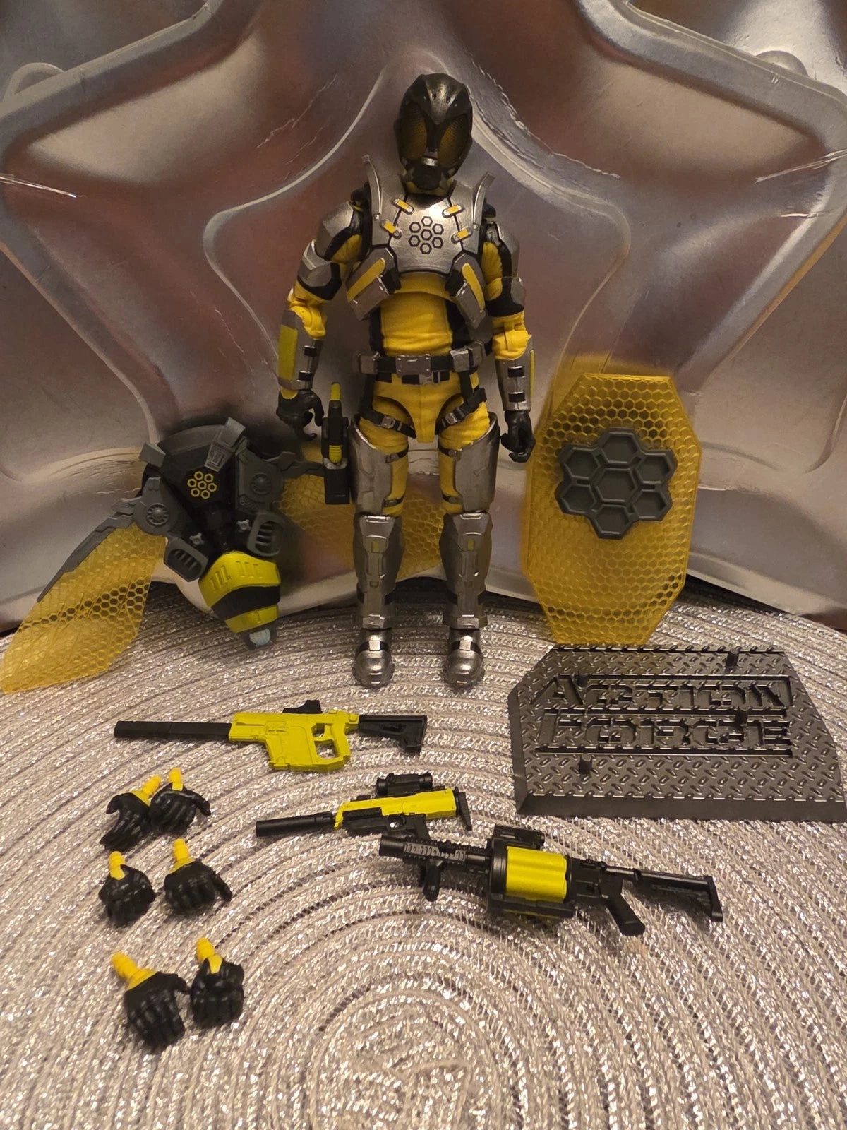 Valaverse Action Force Swarm Trooper w/ Gear Accessory Set, Pre-Owned