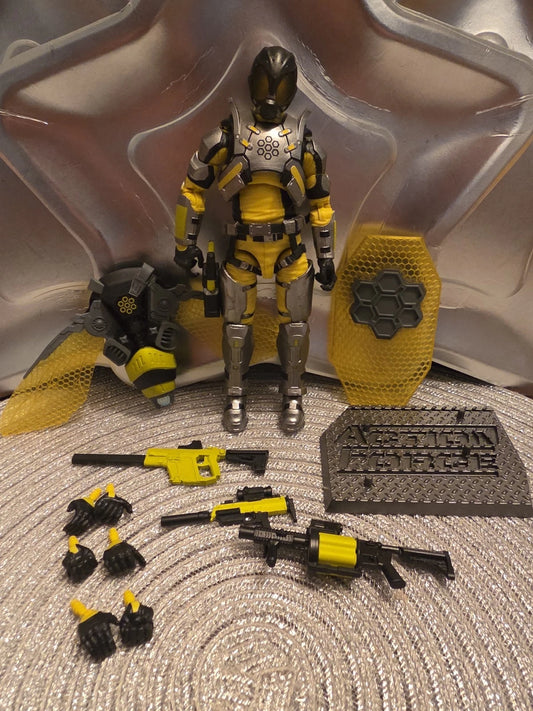 Valaverse Action Force Swarm Trooper w/ Gear Accessory Set, Pre-Owned