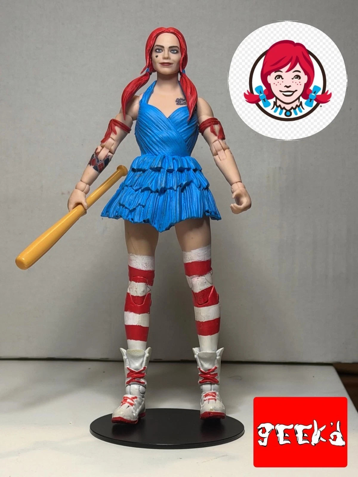 Custom Wendy Quinn Harley McFarlane DC Multiverse Theatrical Fast Food Icons