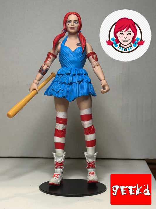 Custom Wendy Quinn Harley McFarlane DC Multiverse Theatrical Fast Food Icons