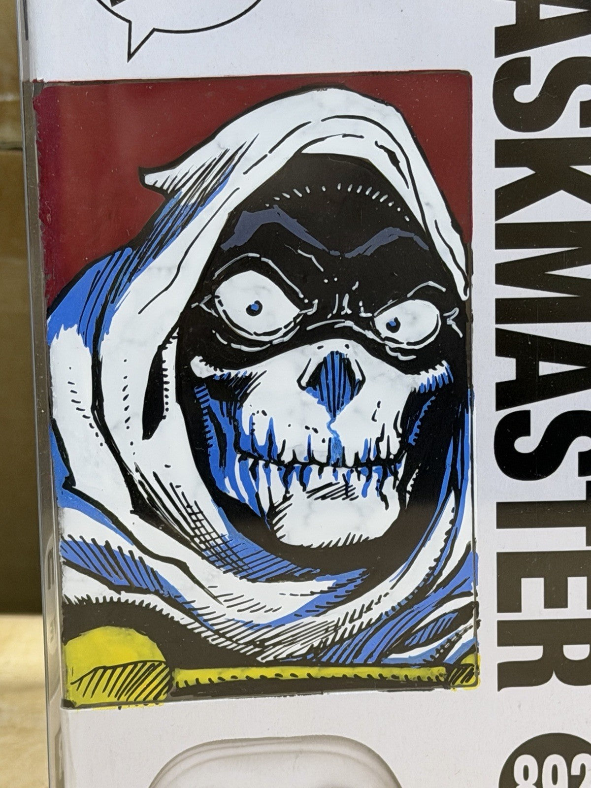 Remarked Chris Foreman Original Art 1/1 TASKMASTER Funko Pop #892 Exclusive