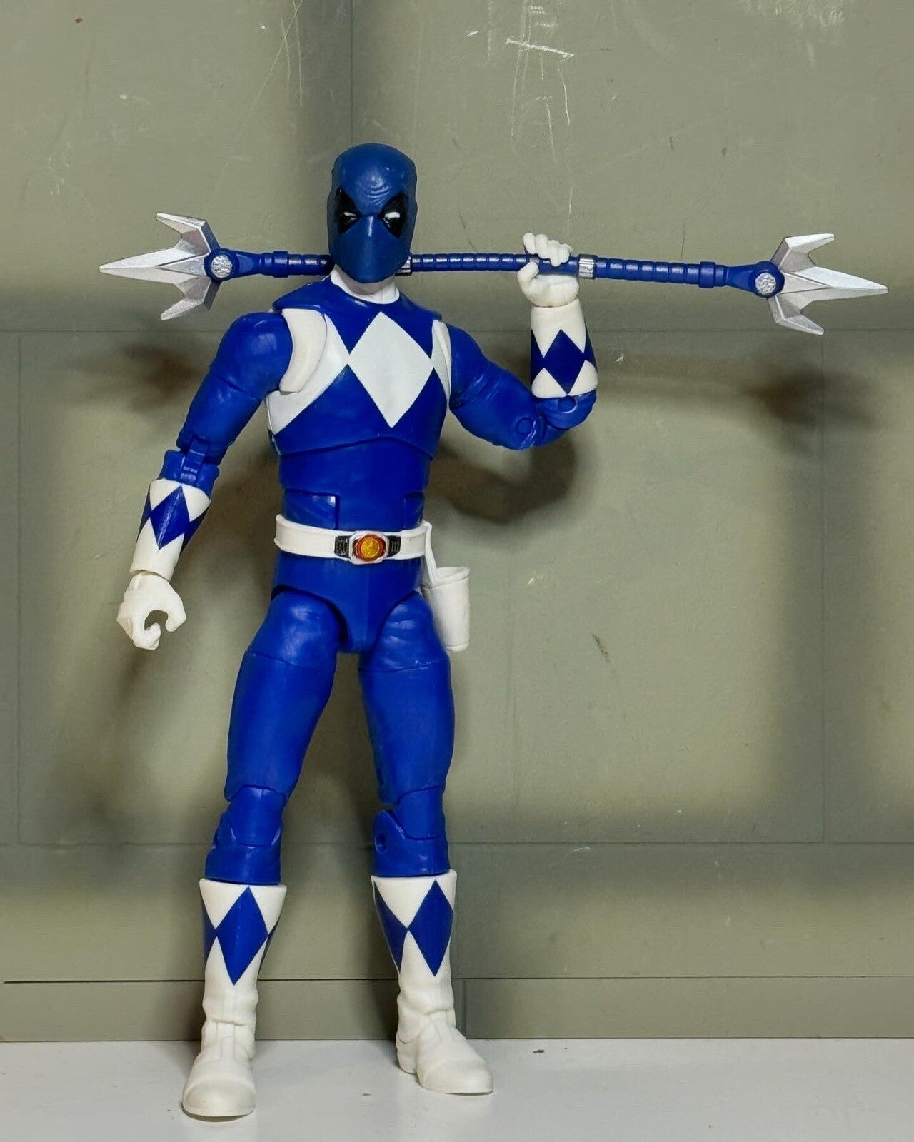 Custom Power Pools Power Rangers Lightning Mighty Morphin Blue Ranger Deadpool