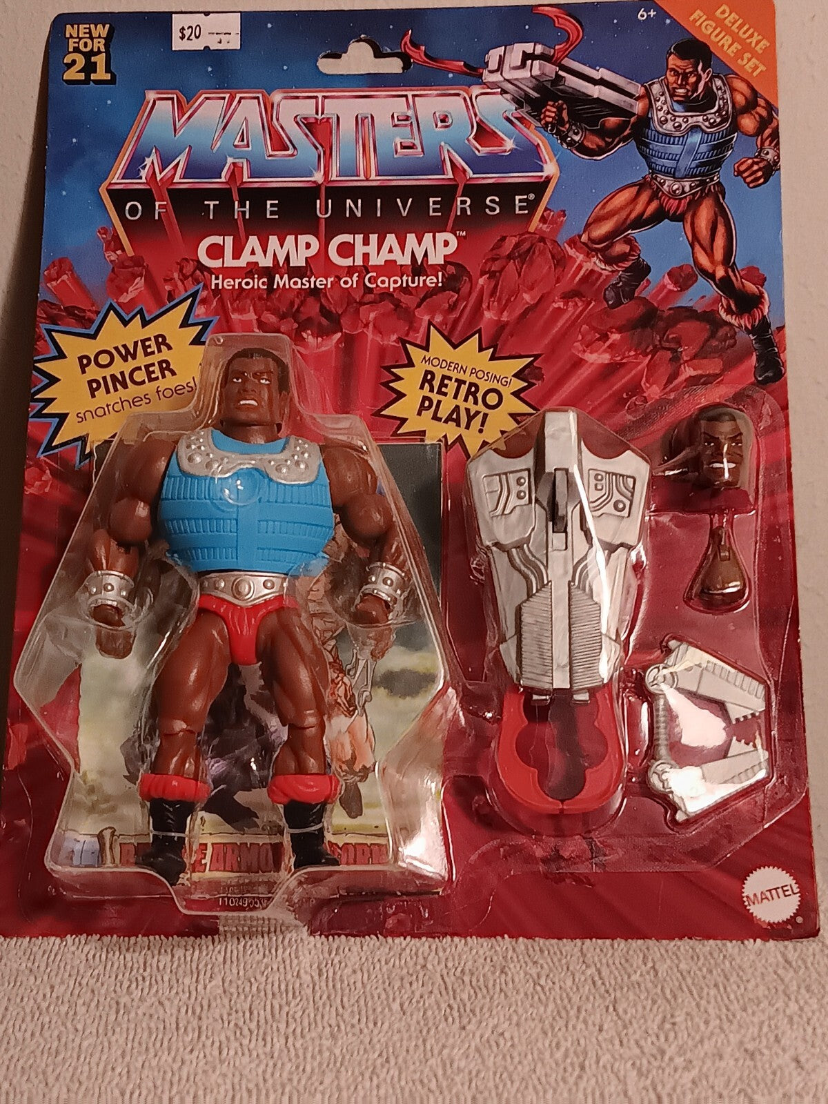 Mattel Masters of the Universe Origins Clamp Champ Action Figure