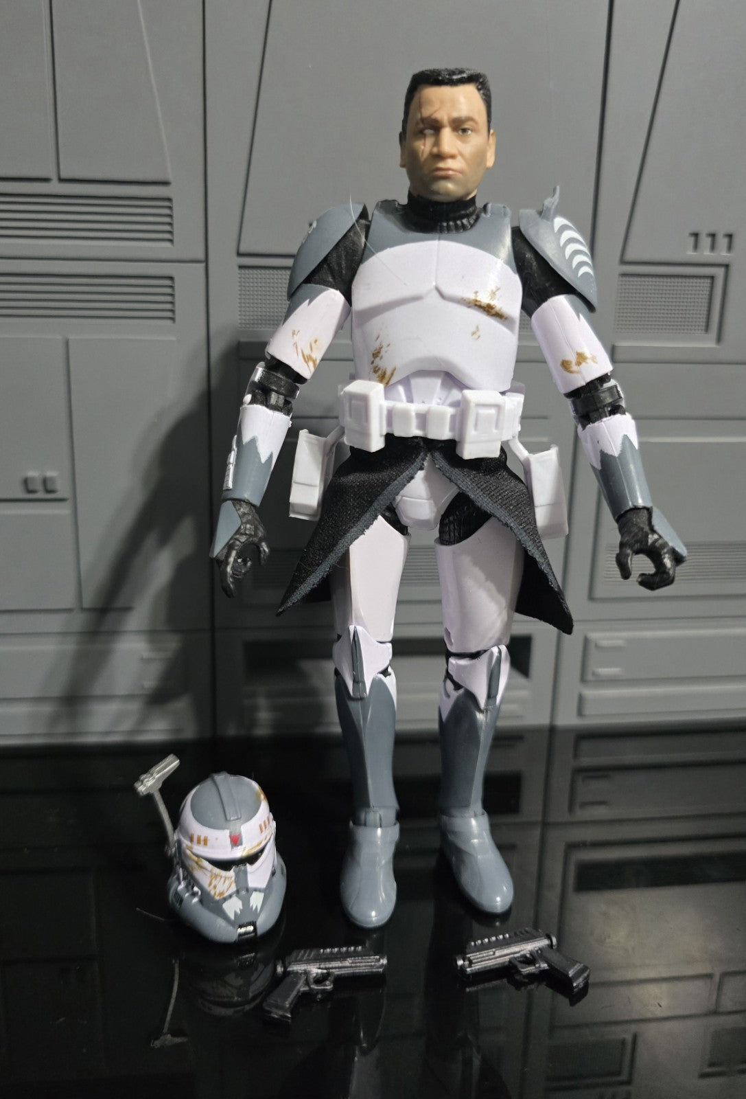 Hasbro Star Wars The Black Series Clone Commander Wolffe 6" Figure Loose