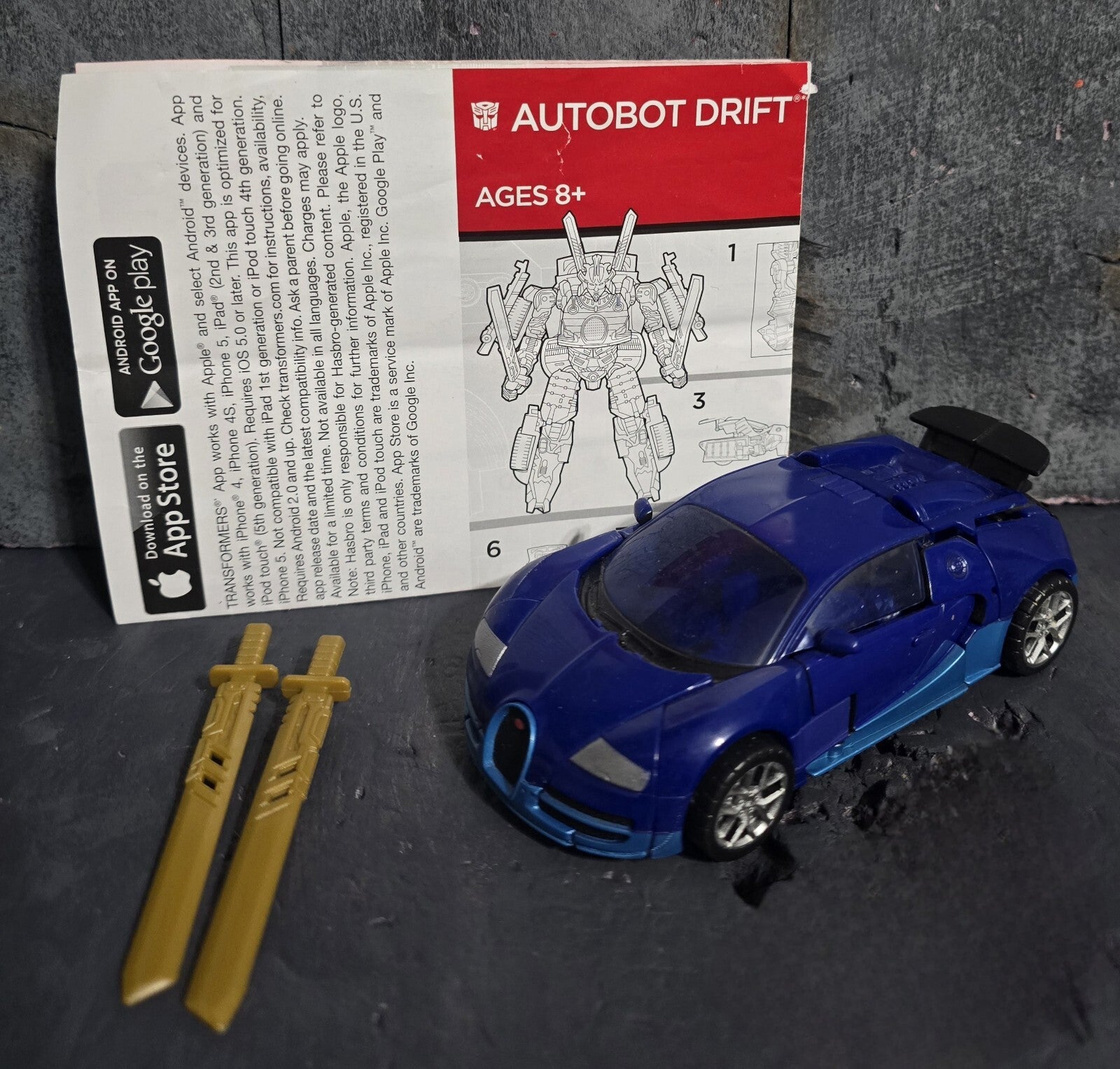 Transformers Age of Extinction Autobot DRIFT Figure 2013 Bugatti Deluxe Class