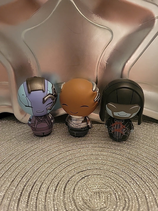 Lot of 3 Funko Dorbz 3" Vinyl Figures Loose Nebula Korath Ronin