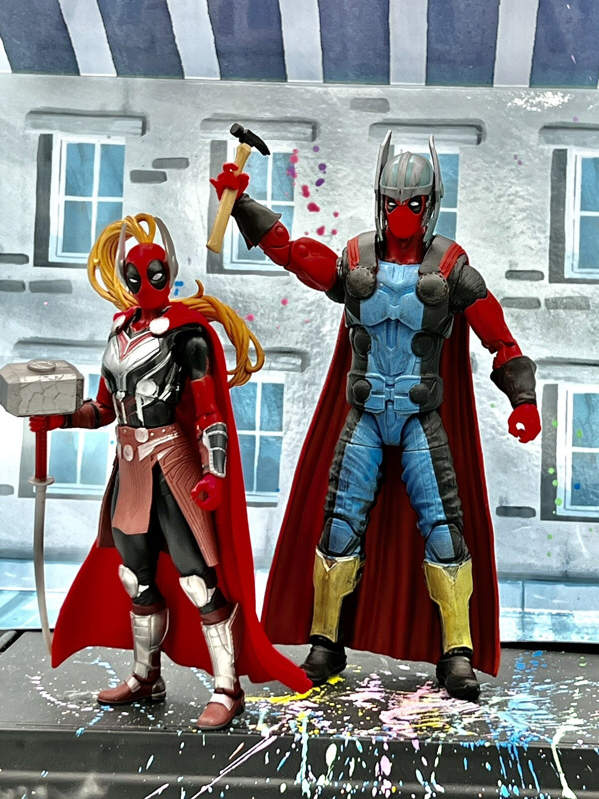 Custom Thorpool Thor Deadpool Marvel Legends Sasquatch Juggernuat