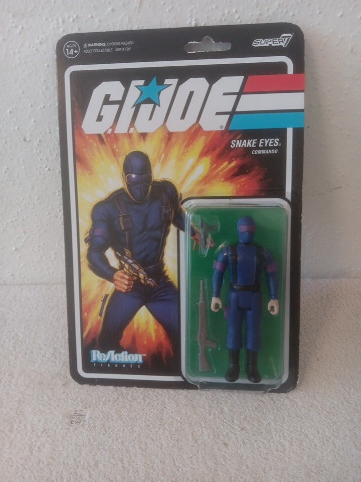 Super7 G.I. Joe Snake Eyes (RAH) 3.75 in Reaction Figure