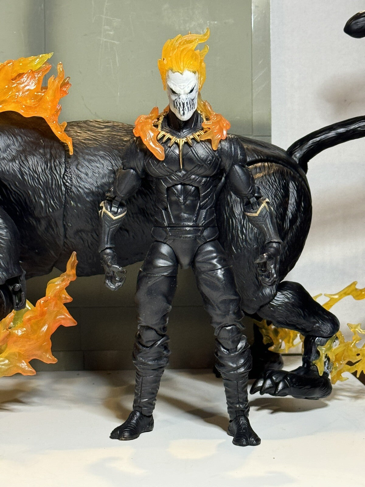 Custom Ghost Panther Marvel Legends Ghost Rider NO motorcycle Black