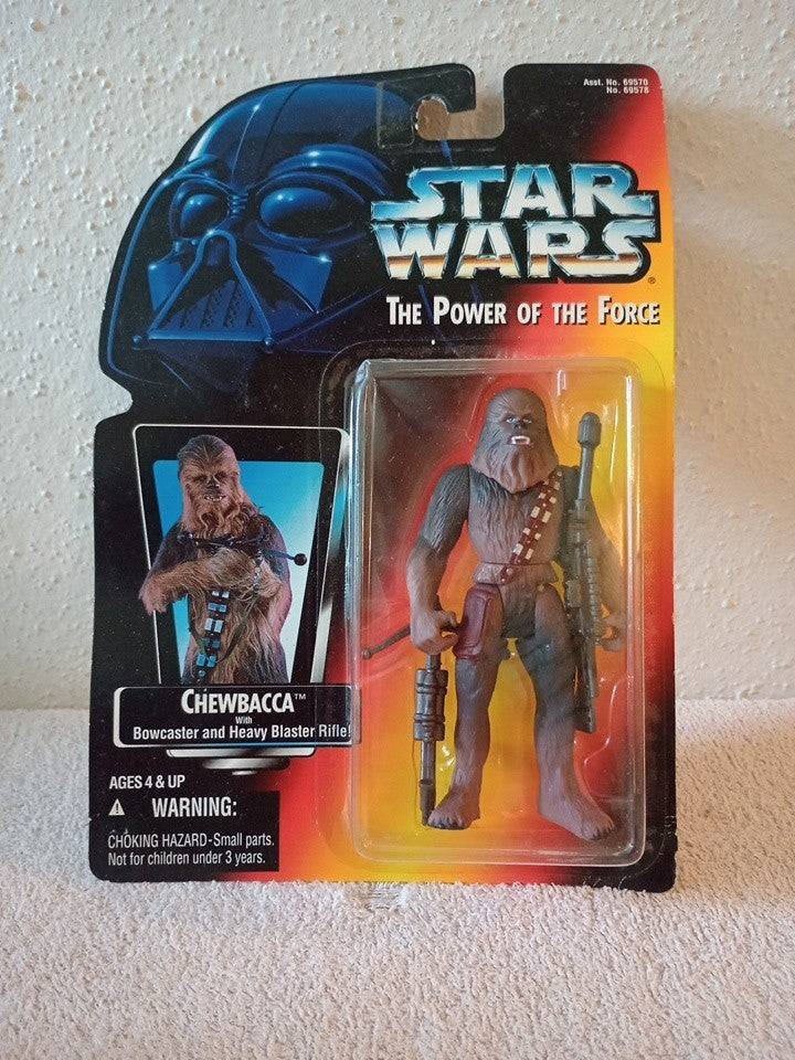 Kenner Star Wars The Power Of The Force Chewbacca Action Figure Box Damage