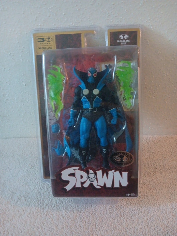 McFarlane Toys 30 Years Spawn Blue Platinum Edition.