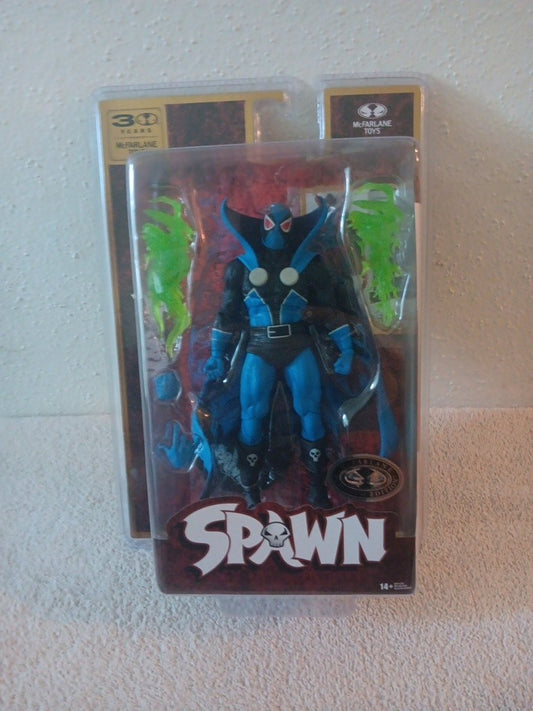 McFarlane Toys 30 Years Spawn Blue Platinum Edition.