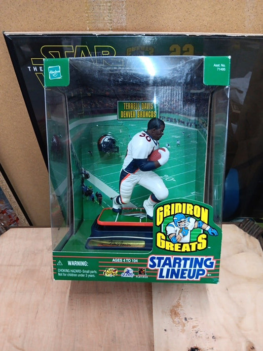 Starting Lineup Gridiron Greats Terrell Davis Action Figure By Hasbro 1999~New