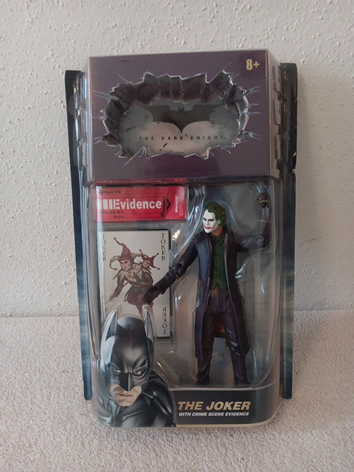 Mattel The Dark Knight 6" Action Figure - THE JOKER w/ Crime Scene Evidence