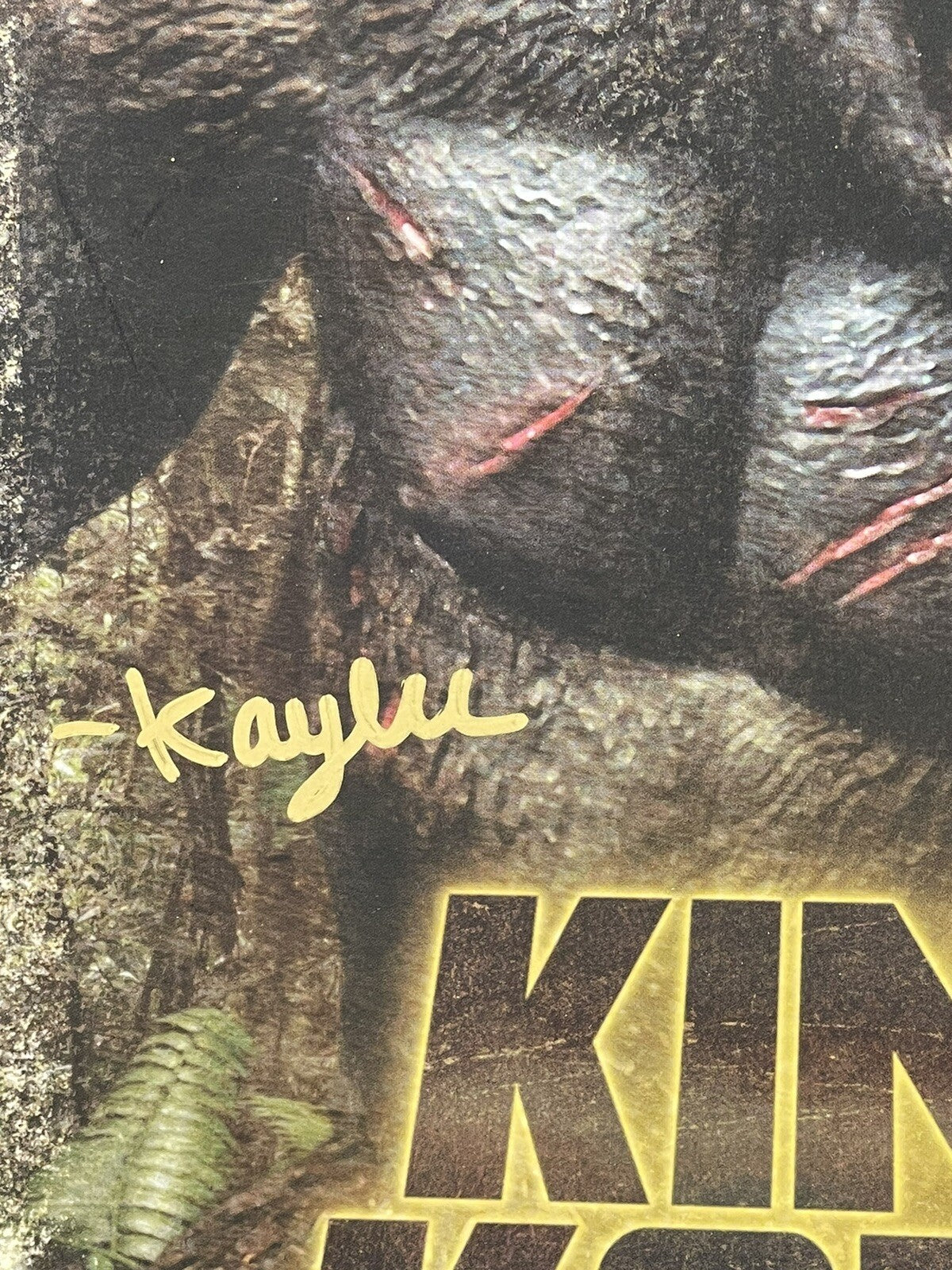 Signed Neca King Kong Kaylee Hottle Jia  JSA Certified Scarce
