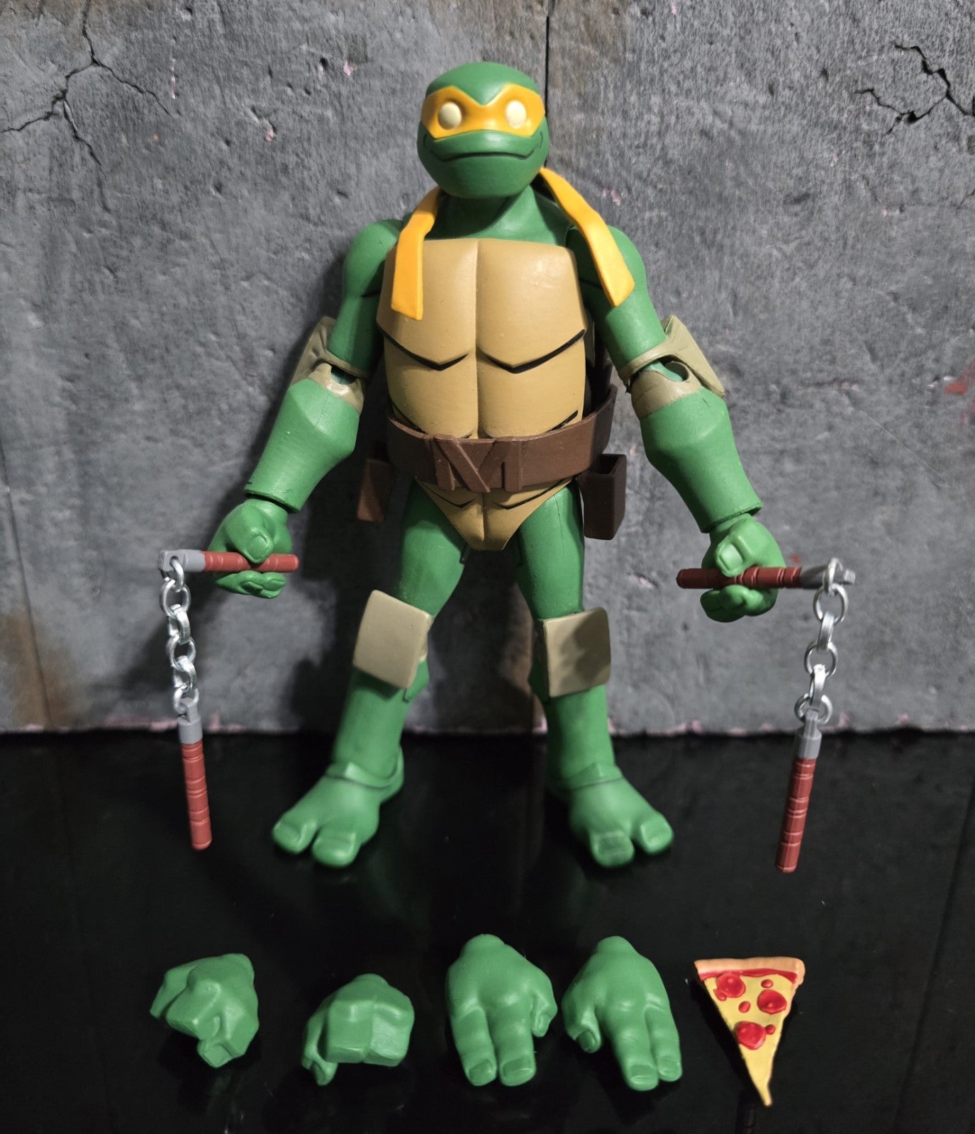 DC Batman VS Teenage Mutant Ninja Turtles TMNT Michelangelo Figure 100% Complete