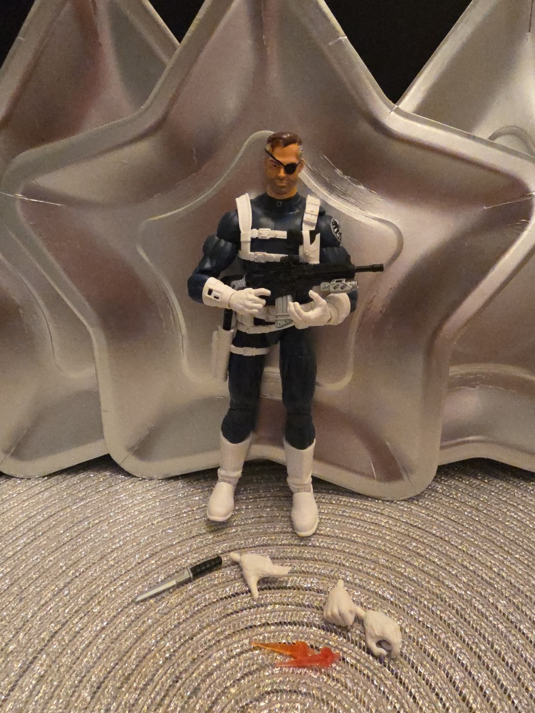 Marvel Legends 6" Inch Shield 3-Pack Agent Nick Fury Jr.  Loose