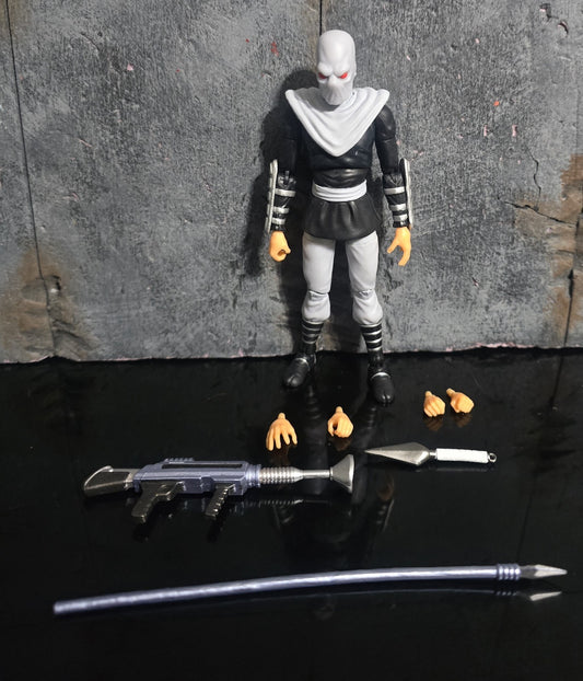 BST AXN TMNT Ninja Turtles In Time WHITE FOOT CLAN SOLDIER LOOSE!  