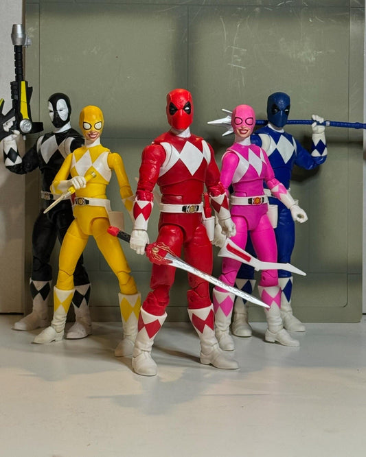 Custom Power Pools Power Rangers Lightning Mighty Morphin Blue Ranger Deadpool
