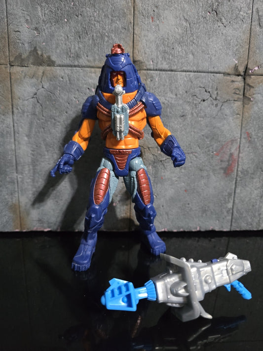 MOTU, Man-E-Faces, 200x, complete, gun, He-Man figure, Masters of the Universe