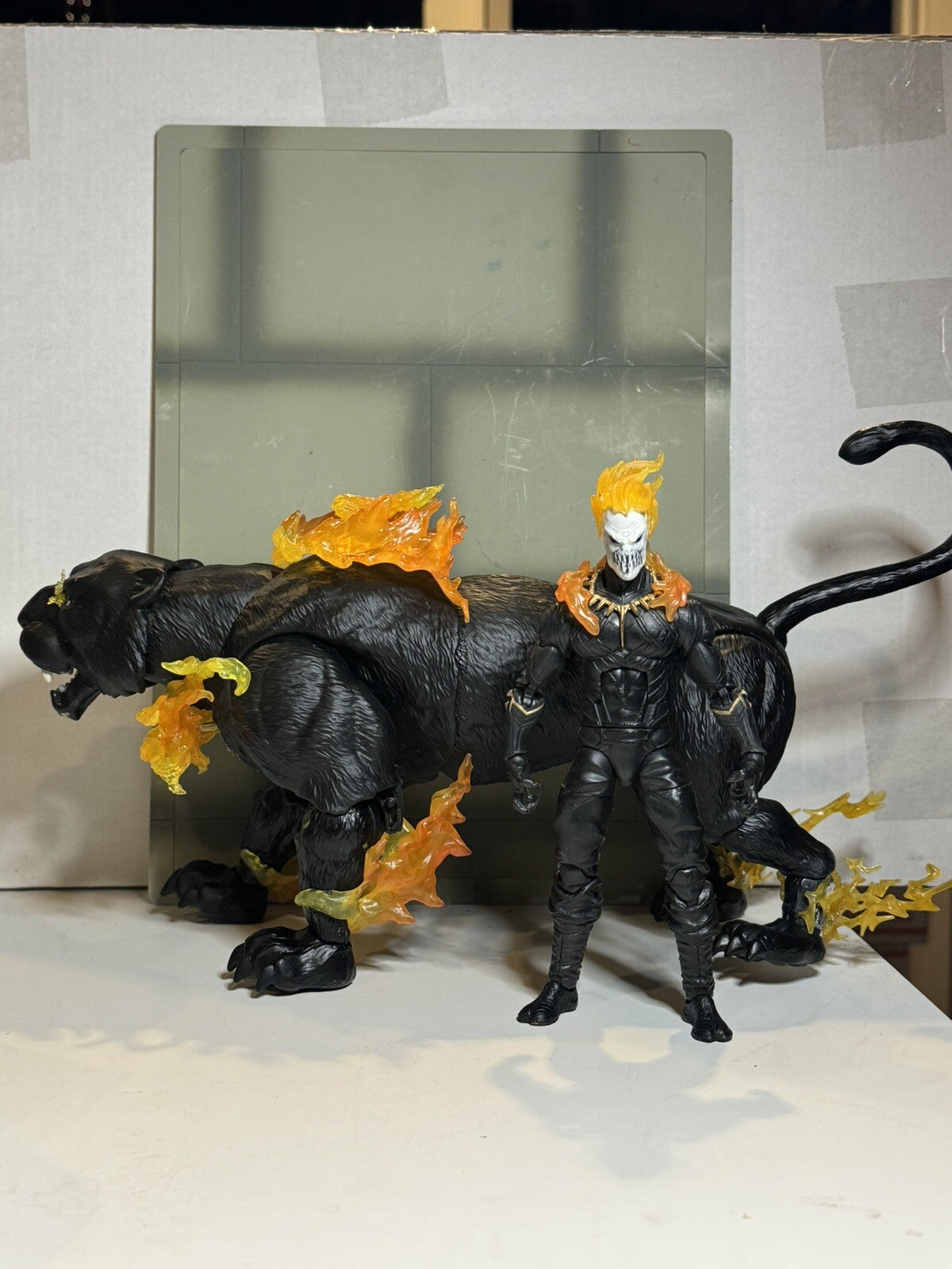 Custom Ghost Panther Marvel Legends Ghost Rider NO motorcycle Black