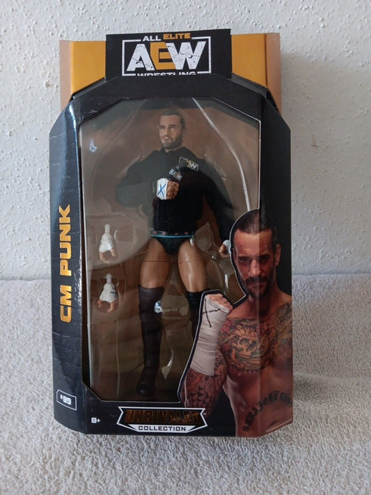 Jazwares AEW Unrivaled Collection #89 CM Punk 7" Action Figure 