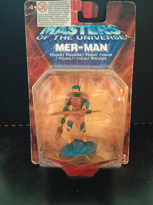 Mattel Masters Of The Universe Mer-Man 2.75" MIni Figure 2002 Box Damage