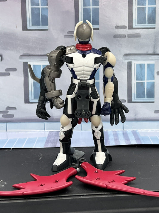 Digivolving Cyberdramon Justimon Vintage Digimon Action Figure 2000 READ!