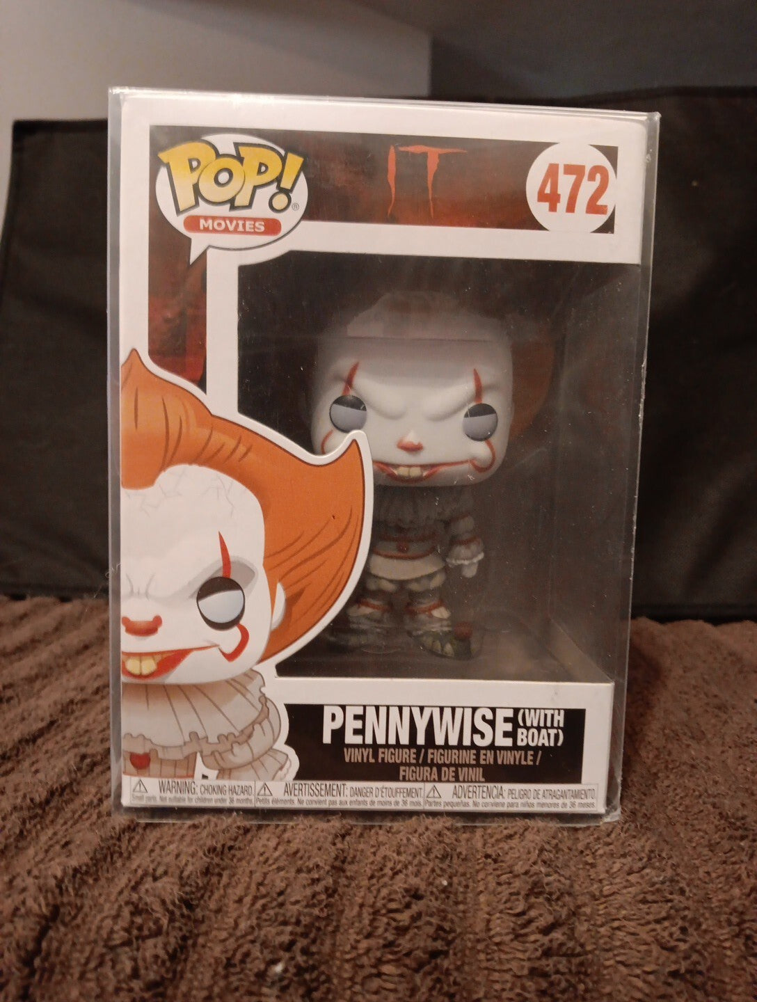 Pennywise with boat "It" Funko Pop! Vinyl Figure #472 New