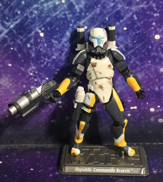 STAR WARS SAGA SCORCH ( REPUBLIC COMMANDO) LOOSE 3.75