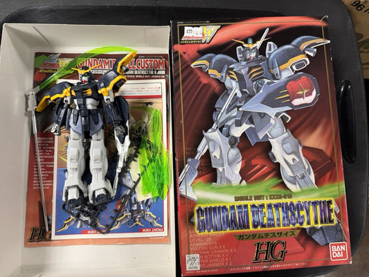 Bandai Gundam Deathscythe HG 1/100 Metallic Assembled In Box Opened