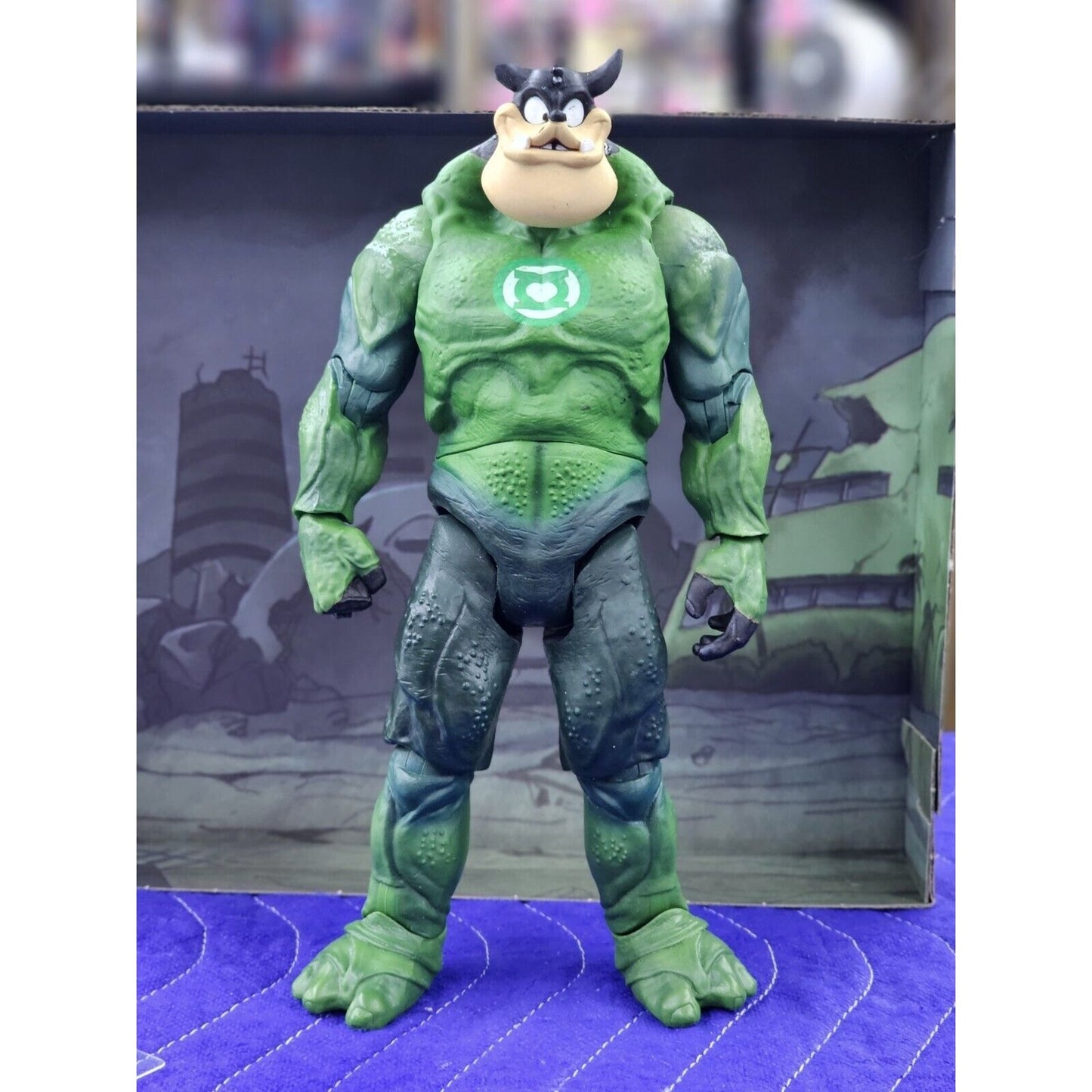Custom Green Lantern Corps Pete Dcuc Disney Kilowog Base NO DONALD!