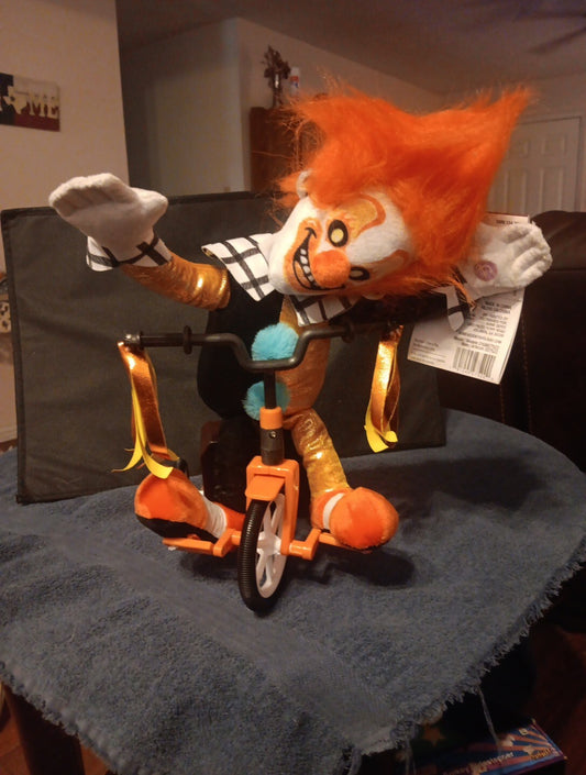 Home Accents Holiday Halloween Animated Clown On Tricycle New With Tags 