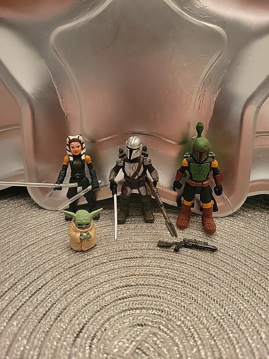 STAR WARS MISSION FLEET Boba Fett Mandalorian Ahsoka Tano Lot