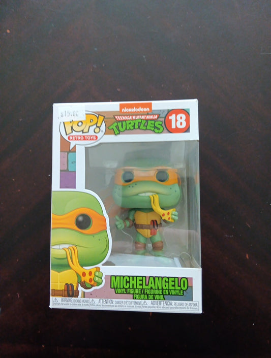 Funko Pop Teenage Mutant Ninja Turtles TMNT Michelangelo Pizza w/ Protector