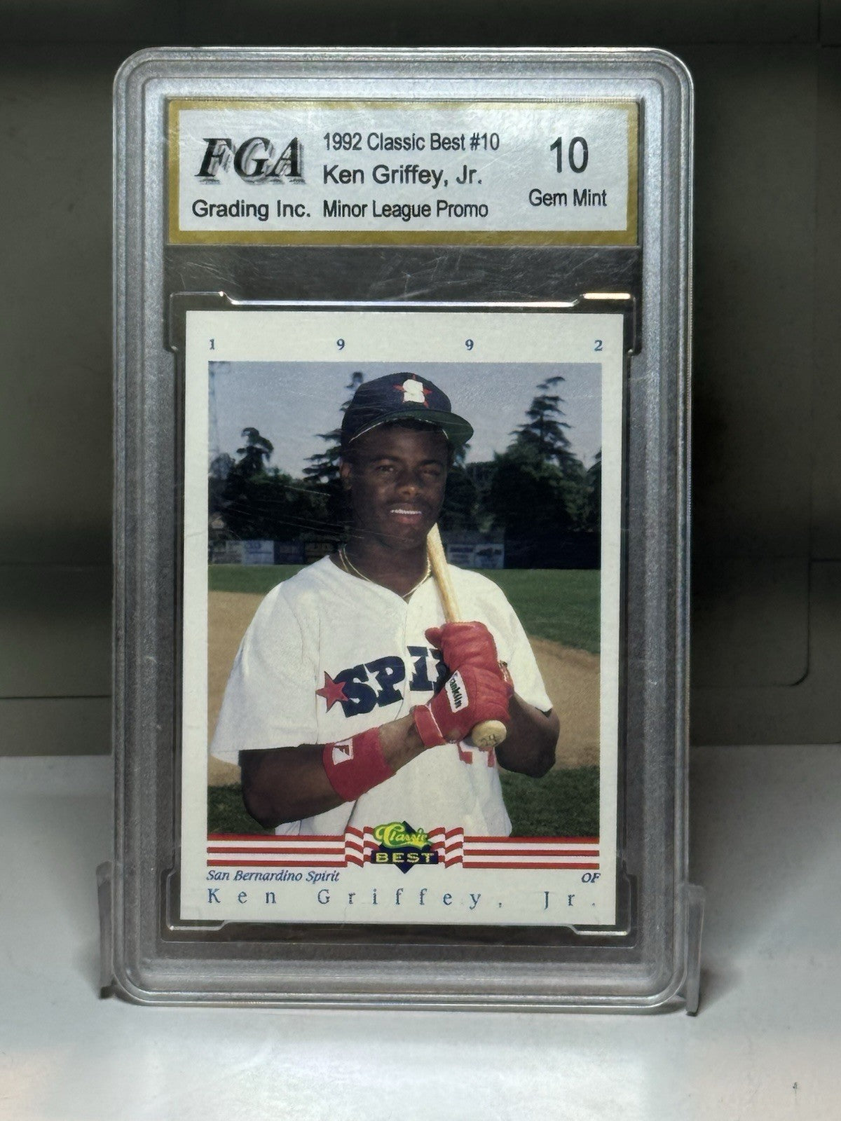 1992 CLASSIC BEST AUTO KEN GRIFFEY JR. Minor League Promo #10 Of 20 Graded 10