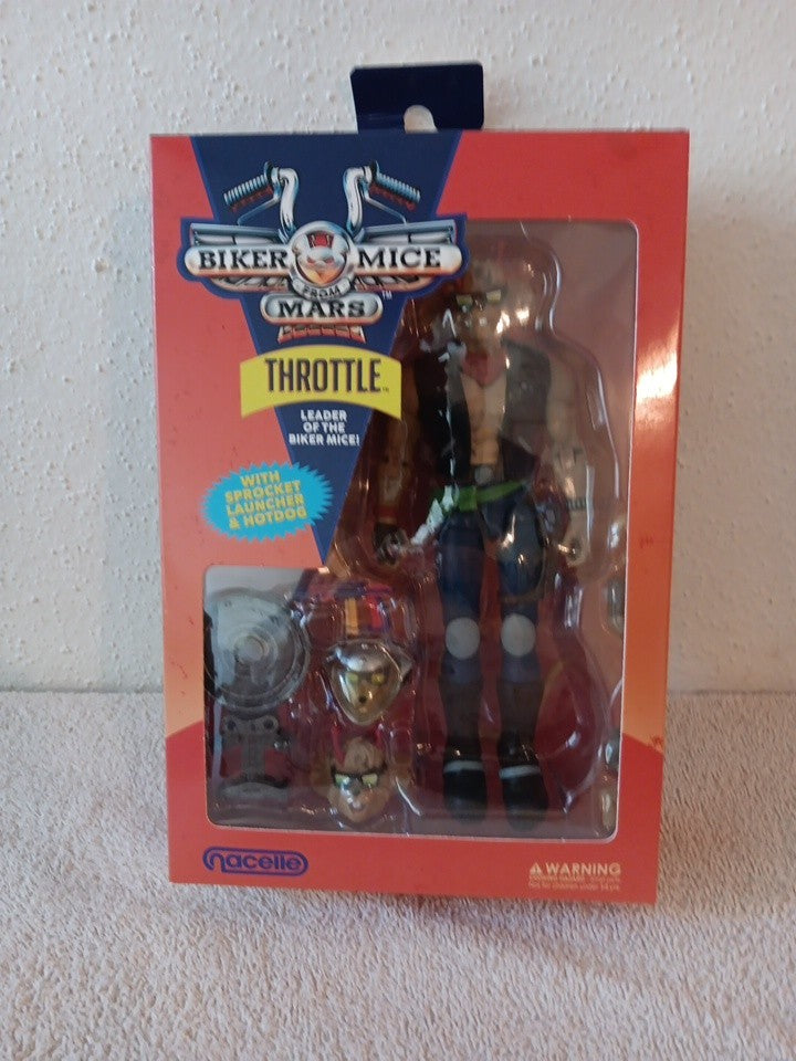 Biker Mice From Mars Throttle w Sprocket Launcher Hotdog Nacelle Figure 