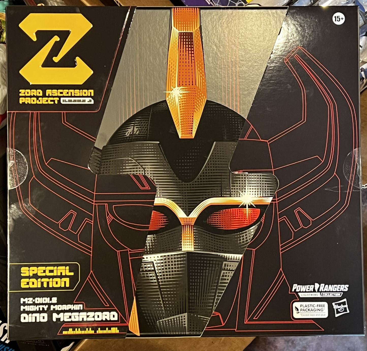 Black & Gold Dino Zord Power Rangers Lightening Ascension Project SDCC