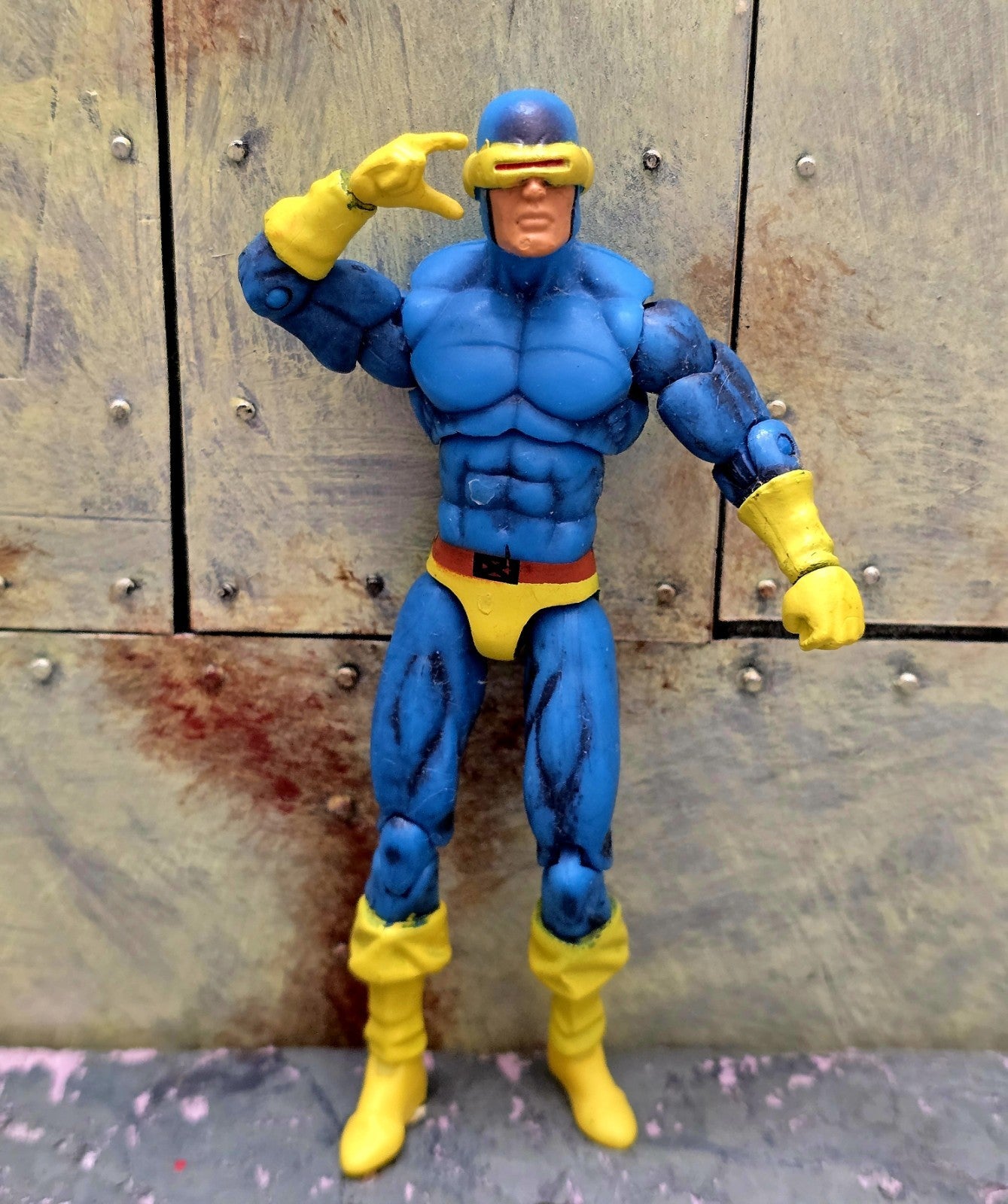 Marvel Cyclops 4" Action Figure Loose 2009 Hasbro Secret Wars Universe X-Men