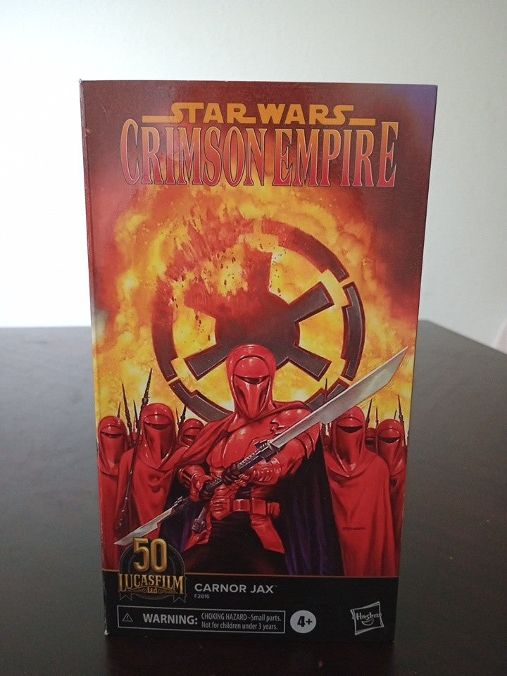 Star Wars Carnor Jax Crimson Empire Action Figure 50th The Black Series 6"
