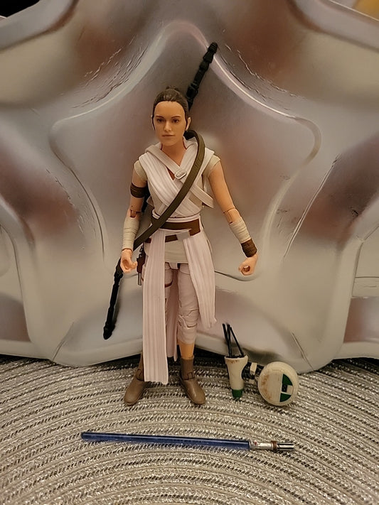 Star Wars Black Series Rey Skywalker D-0 Droid 6” Figure TFA #91 Complete