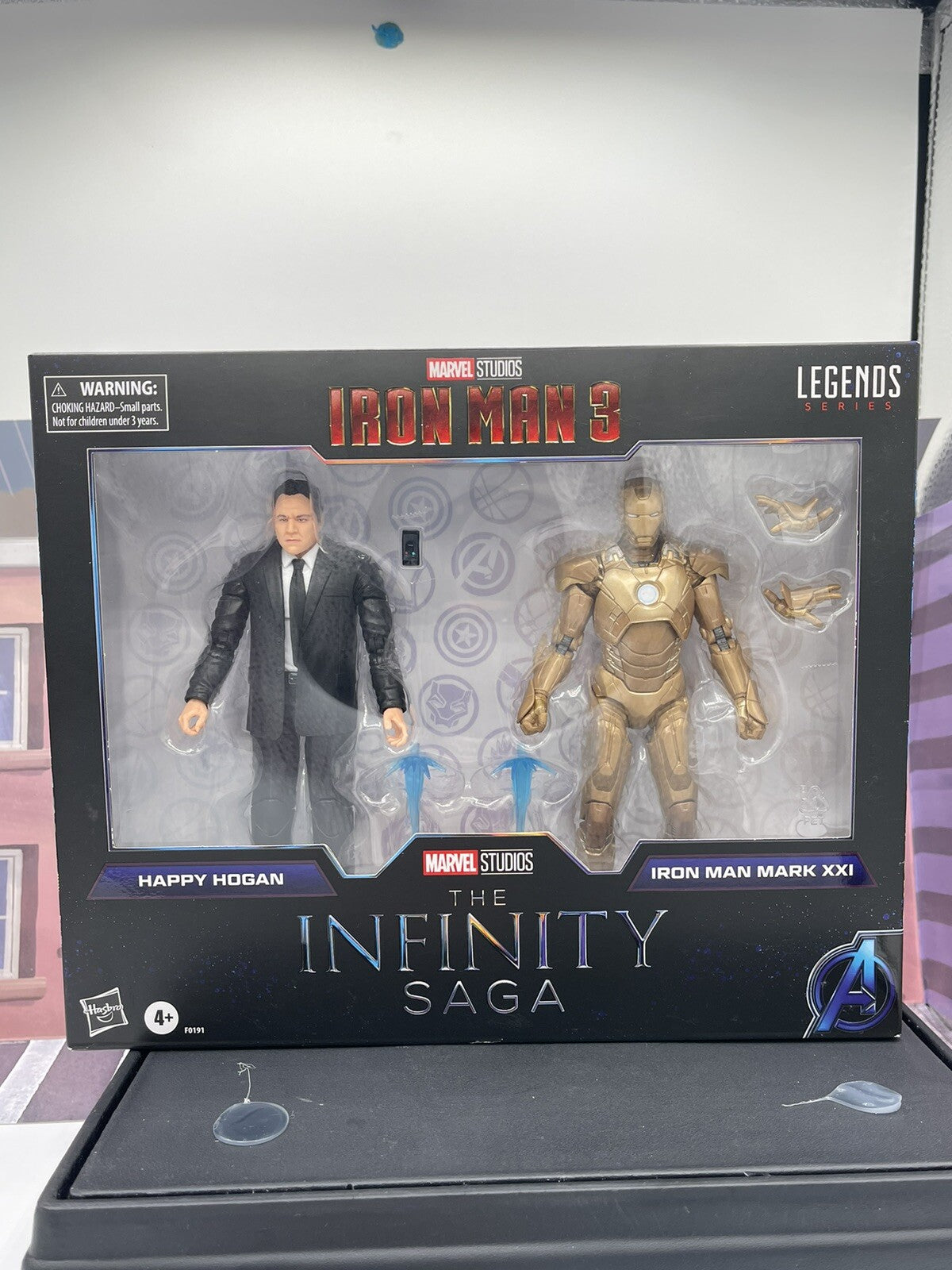 Happy Hogan Iron Man Set 2 Pack Marvel Legends Infinity Saga Series Iron Man 3