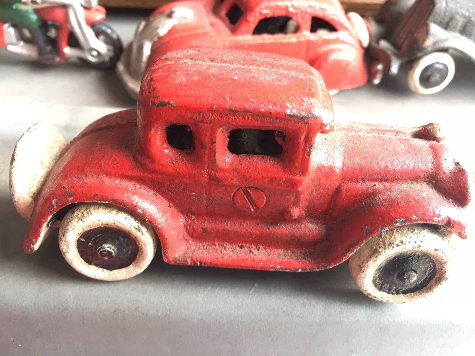 Vintage Cast Iron Car Toy Collectible 