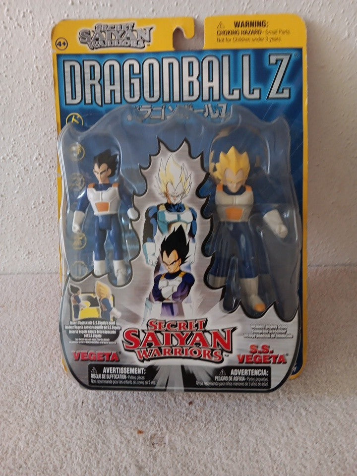 2001 Dragonball Z Secret Sayian Warriors SS Vegeta 4" Figure Set Irwin Toy
