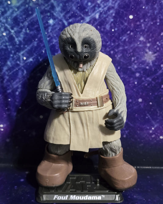 STAR WARS SAGA FOUL MOUDAMA JEDI MASTER LOOSE 3.75"