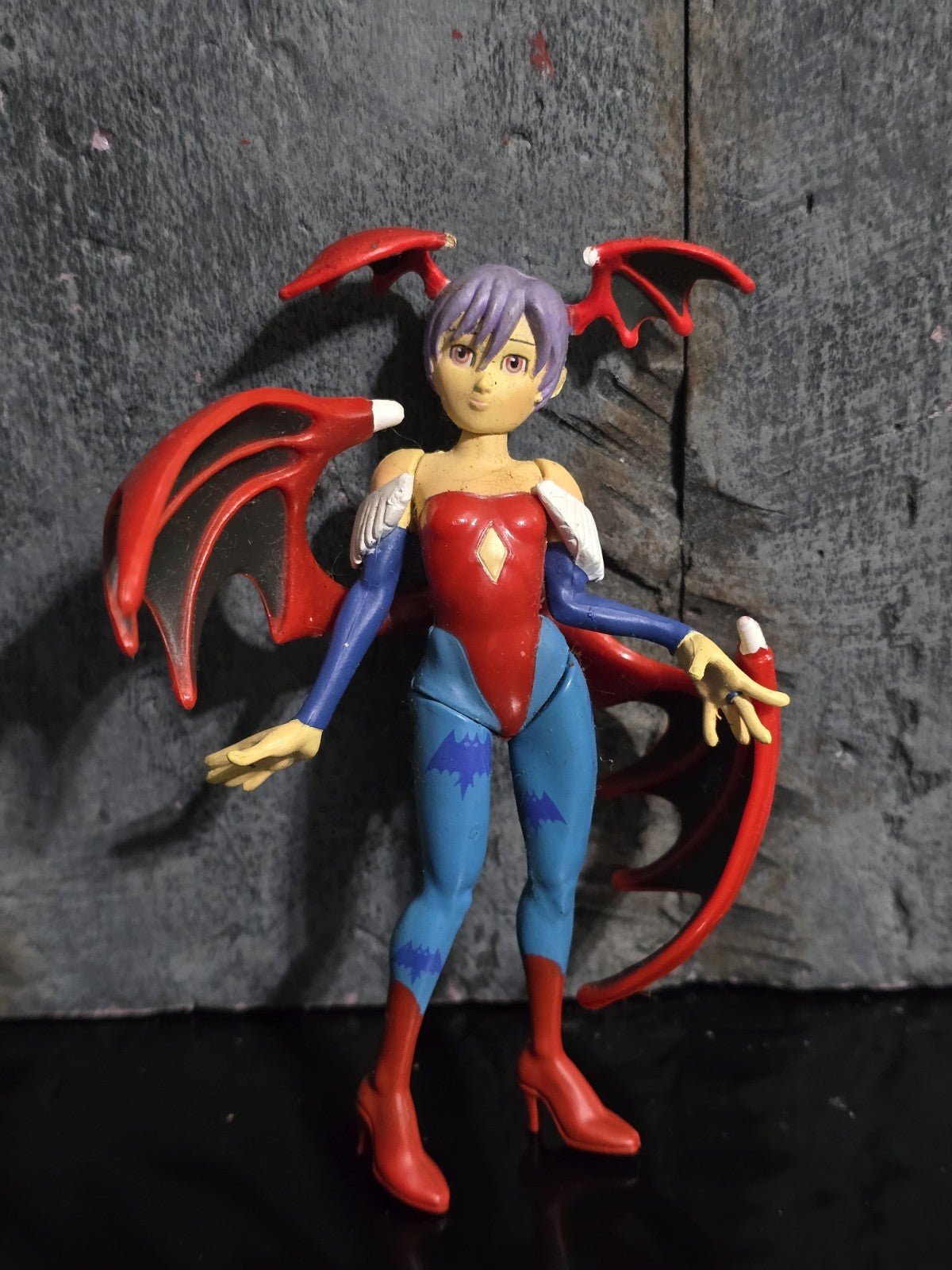 ToyBiz Capcom 1998 Darkstalkers 3 Demitai & Lilith Action Figure Video Game