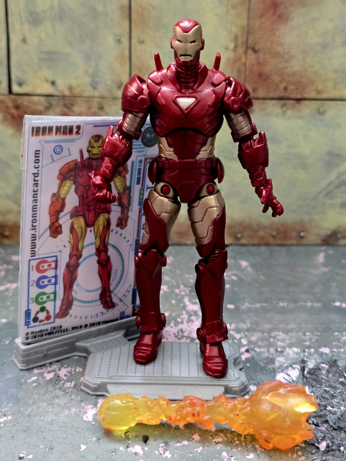 hasbro Iron Man 2 ADVANCED ARMOR 3.75” comic series marvel Universe 